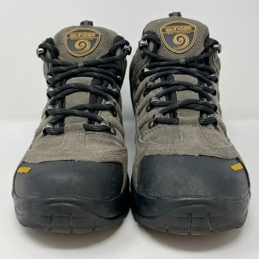 White Tiger Suede High Top Hiking Boots Youth Size 5